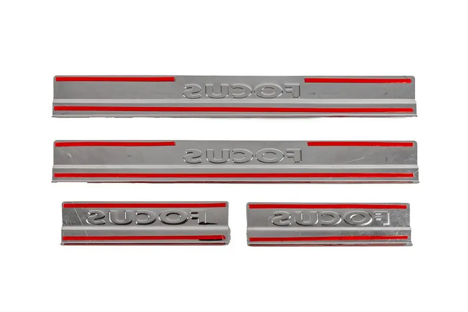 Ford Focus II 2008–2011 Instaplijsten V2 (Carmos, 4 stuks, RVS) Foto 4