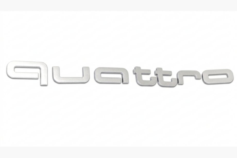 Audi Quattro Grey embleem Foto 1