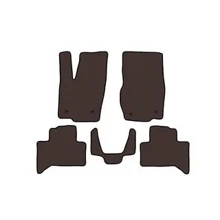 Rubberen automatten Carsuit (Bruin)
