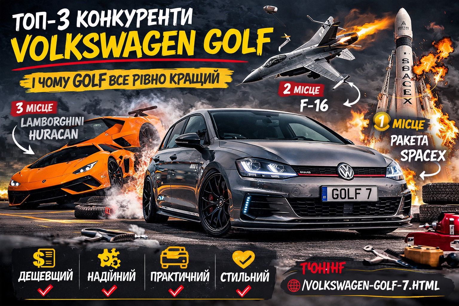 Top-3 concurrenten van de Volkswagen Golf: toen gezond verstand verloor van marketing, bravoure en straalstuwkracht