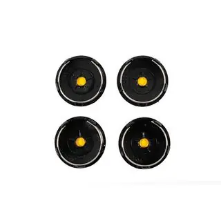 Naafdoppen voor velgen 60/56 mm (zwart met chroom, 4 stuks) foto 4