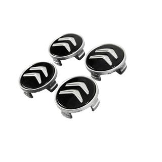 Naafdoppen voor velgen 60/56 mm (zwart met chroom, 4 stuks) foto 2