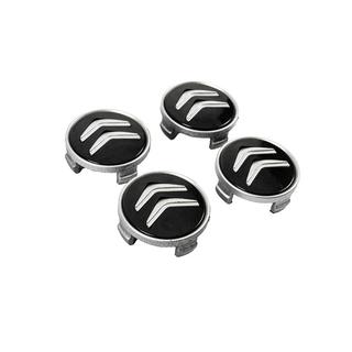 Naafdoppen voor velgen 60/56 mm (zwart met chroom, 4 stuks) foto 3
