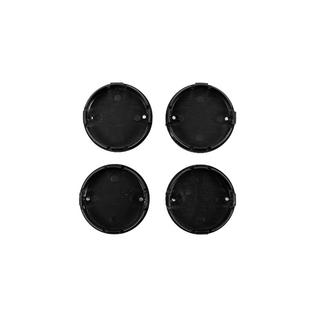 Velgnaafdoppen 60/58 mm (zwart met chroom, 4 stuks) foto 4