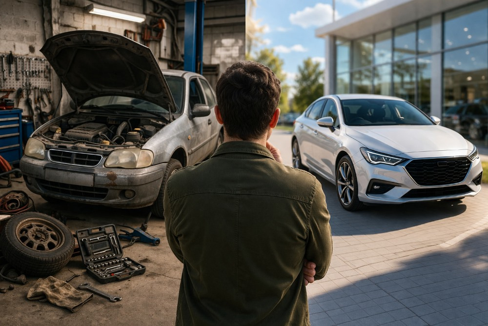 Wat is voordeliger: een oude auto repareren of een andere kopen?
