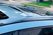 Nissan Pathfinder R52 2012–2021 Dakdragers (dwarsbalken) voor OEM dakrails (2 st.) Grijs foto 2
