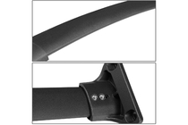 Acura MDX 2013–2020 Dakdragers (dwarsbalken) voor geïntegreerde dakrails OEM (2 stuks) Chroom foto 9