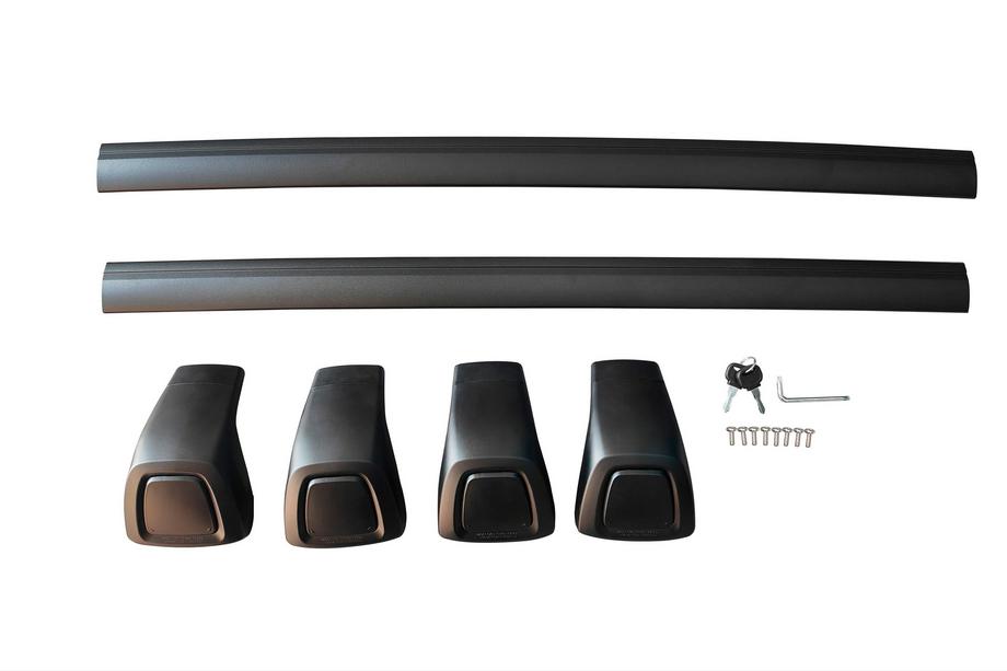 Hyundai Palisade 2018–2025 Dakdragers (dwarsbalken) voor geïntegreerde dakrails OEM (2 stuks) Zwart Foto 2
