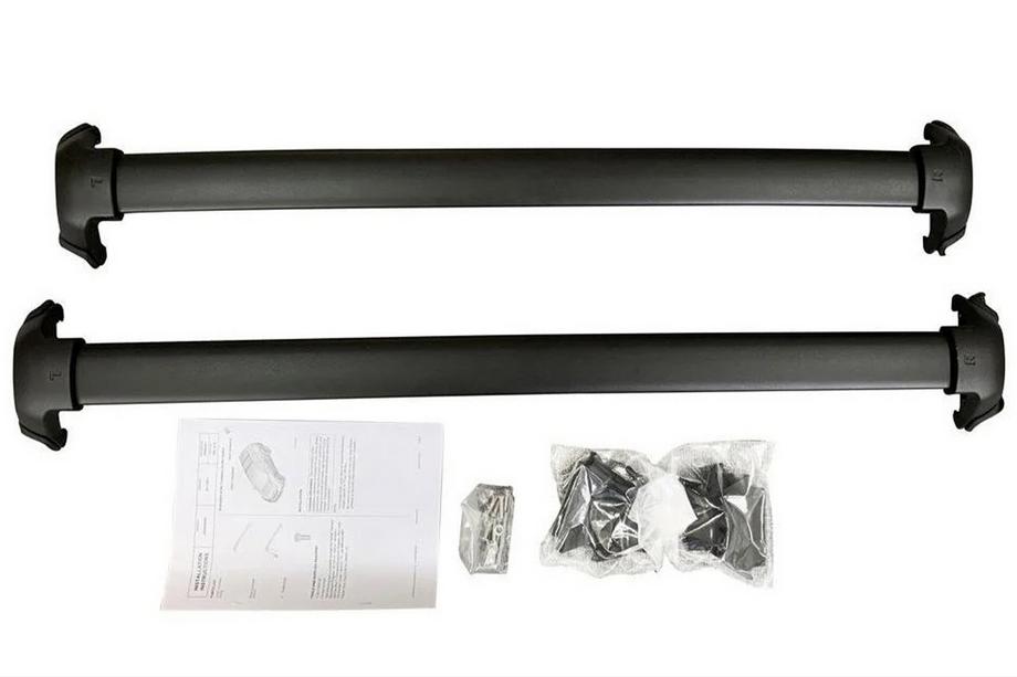 Honda CRV 2017–2022 Dakdragers (dwarsbalken) voor geïntegreerde dakrails OEM (2 stuks) Zwart Foto 4