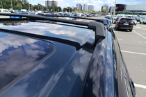 Honda CRV 2022– Dakdragers (dwarsbalken) voor geïntegreerde dakrails OEM (2 stuks) Zwart foto 7