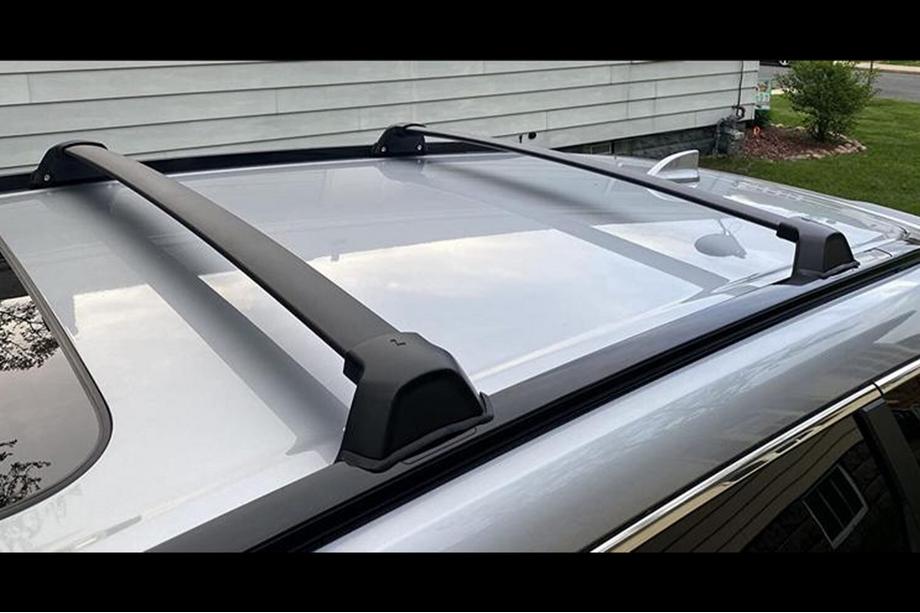 Honda CRV 2022– Dakdragers (dwarsbalken) voor geïntegreerde dakrails OEM (2 stuks) Zwart Image