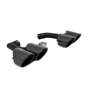 Black uitlaatsierstukken in X4M F98-stijl (V2) foto 4