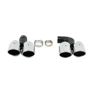 Silver uitlaatsierstukken in X3M F97-stijl (V1) foto 1