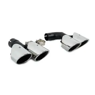 Silver uitlaatsierstukken in X3M F97-stijl (V1) foto 3
