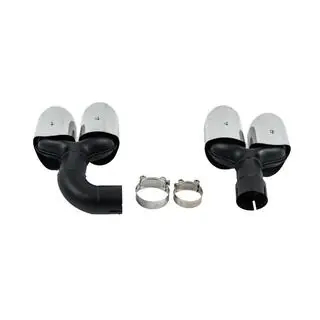 Silver uitlaatsierstukken in X3M F97-stijl (V1) foto 4