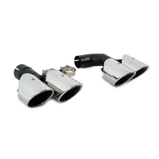 Silver uitlaatsierstukken in X4M F98-stijl (V1) foto 3
