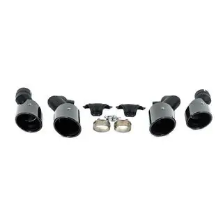 Uitlaatsierstukken V2 Black in X5M F95-stijl foto 1