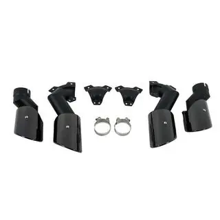Uitlaatsierstukken V2 Black in X5M F95-stijl foto 2