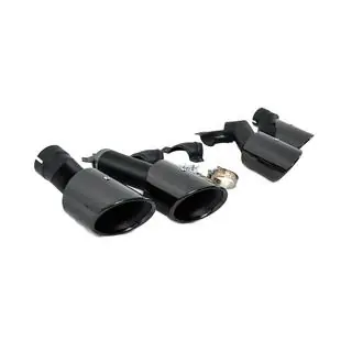 Uitlaatsierstukken V2 Black in X5M F95-stijl foto 4