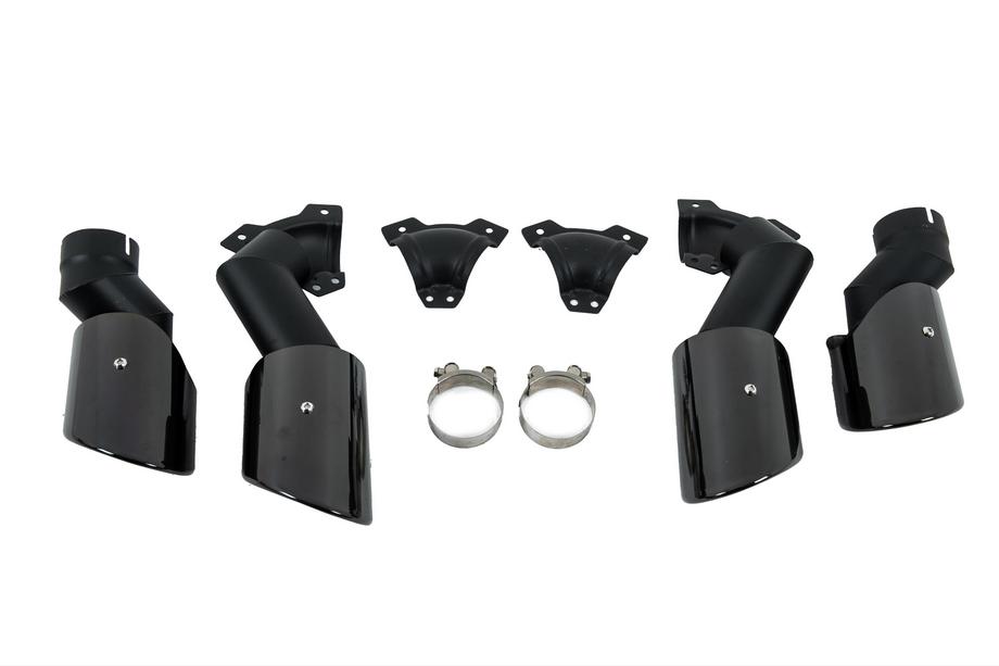 BMW X5 G05 2019–2026 Uitlaatsierstukken V2 Black in X5M F95-stijl Foto 2