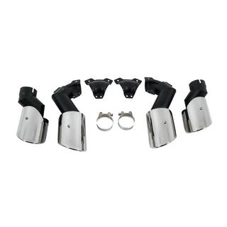 Uitlaattips V2 Silver in X5M F95-stijl foto 2