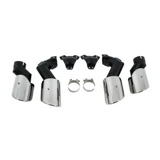 Uitlaattips V2 Silver in X5M F95-stijl foto 2