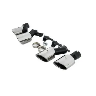 Uitlaattips V2 Silver in X5M F95-stijl foto 3