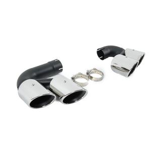 Uitlaattips V1 Silver in X5M F95-stijl foto 4