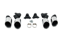 BMW X6 G06 2019–2027 Uitlaateindstukken V2 Silver in X6M F96-stijl foto 6
