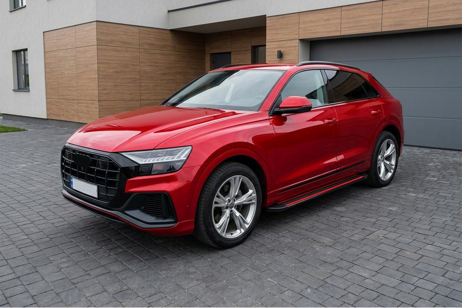Audi Q8 2018– Side steps Maya Red (2 stuks, aluminium) Image