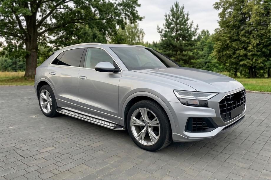 Audi Q8 2018– Maydos V2 side steps (set 2 st., aluminium/RVS) Foto 1