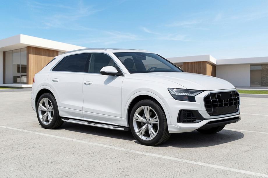 Audi Q8 2018– Mevsim Grey side steps (2 stuks, aluminium) Image