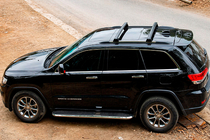 Jeep Grand Cherokee WK2 2010–2021 Dakdragers (dwarsbalken) voor geïntegreerde dakrails OEM (2 stuks) Grijs foto 10
