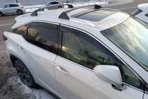 Lexus RX 2016–2022 Dakdragers (dwarsbalken) voor geïntegreerde dakrails OEM (2 stuks) Zwart foto 1