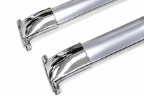 Lexus LX570/450d 2008–2022 Dakdragers (dwarsbalken) voor geïntegreerde dakrails OEM (2 stuks) Chroom foto 4