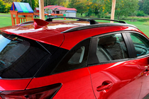 Mazda CX-3 2015– Dakdragers (dwarsbalken) voor geïntegreerde dakrails OEM (2 stuks) Zwart foto 2