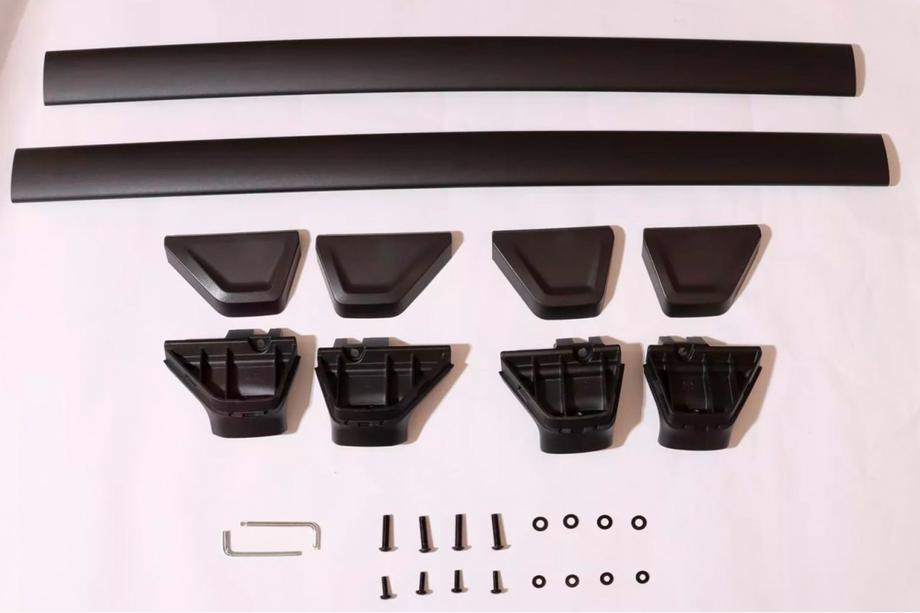 Toyota Corolla Cross 2020– Dakdragers (dwarsbalken) voor geïntegreerde dakrails OEM (2 stuks) Zwart Foto 4