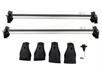 Toyota Corolla 2019– Dakdragers (dwarsbalken) voor geïntegreerde dakrails OEM (HB, 2 stuks) Zwart foto 2