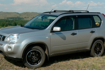 Nissan X-trail T31 2007–2014 OEM dakdragers (dwarsbalken) voor originele bevestigingspunten, afsluitbaar (2 stuks) foto 7