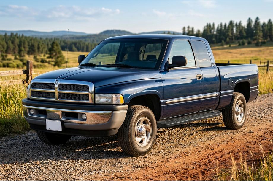 Dodge RAM (BR/BE) 1994–2002 Allmond Black side steps (2 st., aluminium) Image