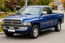 Dodge RAM (BR/BE) 1994–2002 Maya Blue zijtreden (2 stuks, aluminium) foto 1