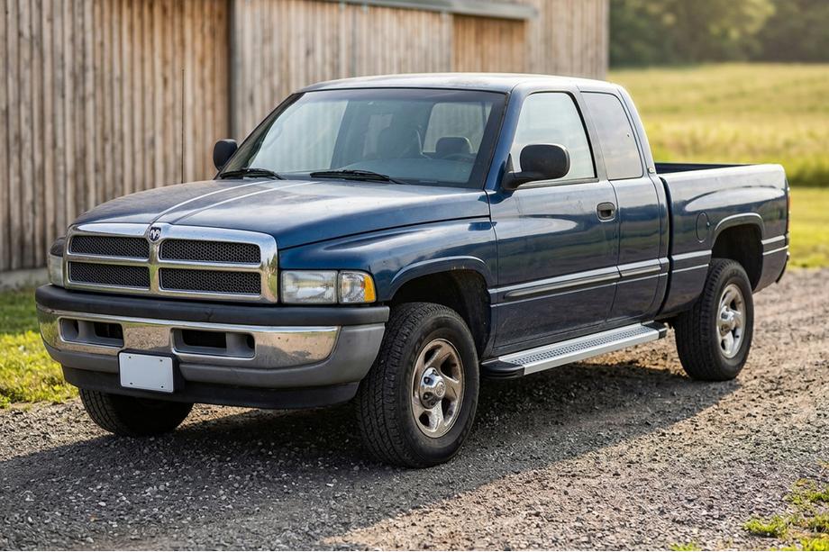 Dodge RAM (BR/BE) 1994–2002 Side steps Maya V2 (st., aluminium) Image