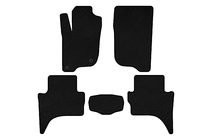 Mitsubishi L200 2015–2024 Premium textielen automatten (Short base, zwart) foto 1