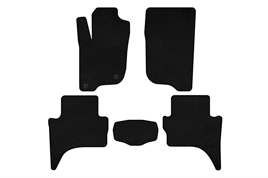 Mitsubishi L200 2015–2024 Premium textielen automatten (Short base, zwart) Image