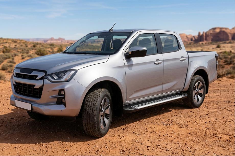 Isuzu D-Max 2019– Side steps Line (2 stuks, aluminium) Foto 1