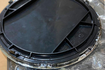 Mercedes GLE/ML-klasse W166 2011–2018 B-keus: Voorembleem onder glas, chroomrand a0008880111 (voor GLE) foto 3