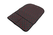 Organizer voor stoelrugleuning van velours (1 st., zwart met rood stiksel) foto 2