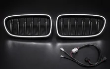 BMW 5 Serie F10/F11 2010–2016 BMW niergrilles M-look LED (glanzend zwart) foto 5
