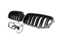 BMW 5 Serie F10/F11 2010–2016 BMW niergrilles M-look LED (glanzend zwart) foto 9