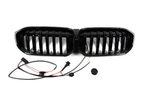 BMW 3 Serie G20/G21 2018– Nierroosters 1-Bar LED (2022+, hoogglans zwart) foto 8
